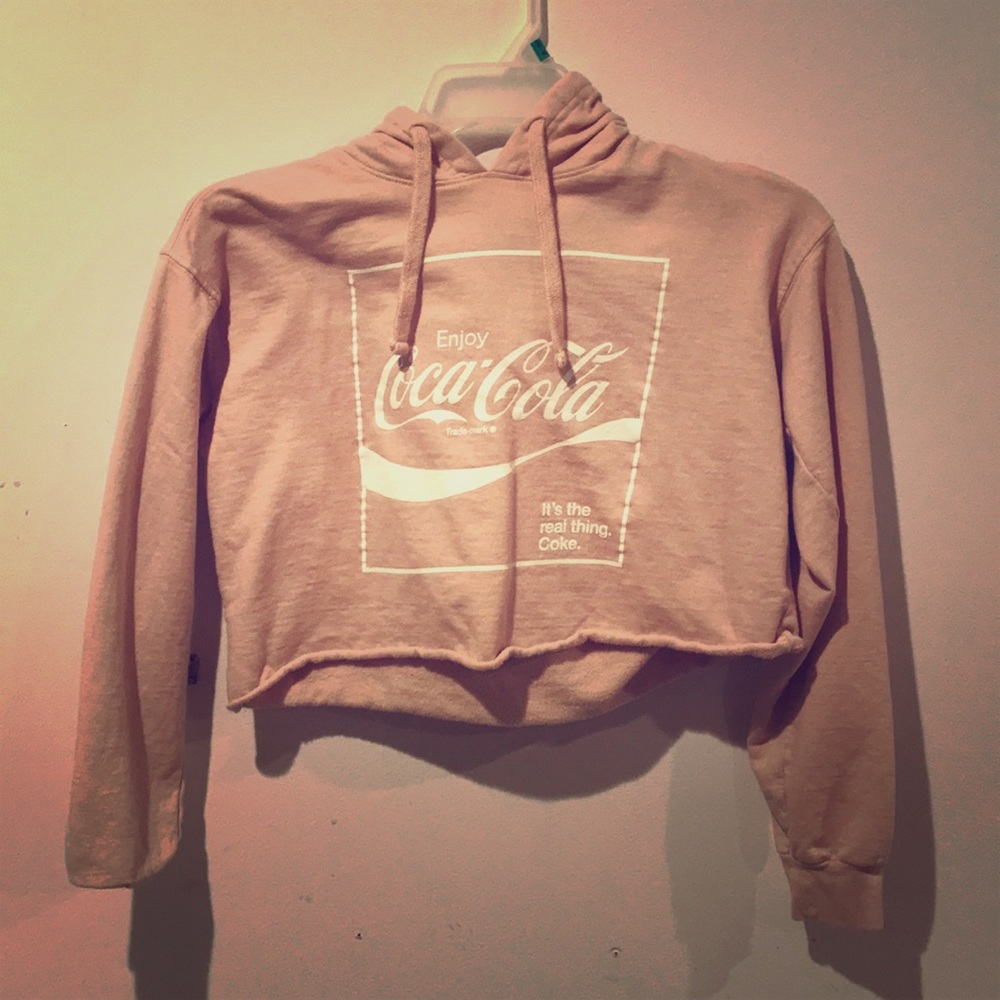 Coca-Cola crop top hoodie